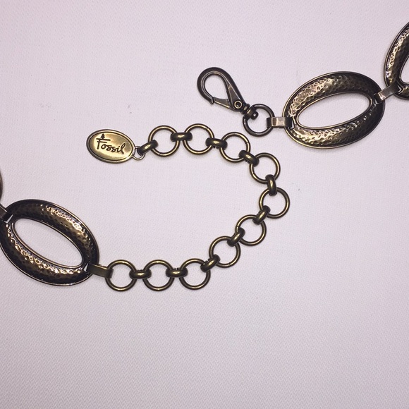 Fossil vintage chain metal belt 47” length - Picture 7 of 12